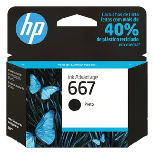 Cartucho Original HP 667 preto