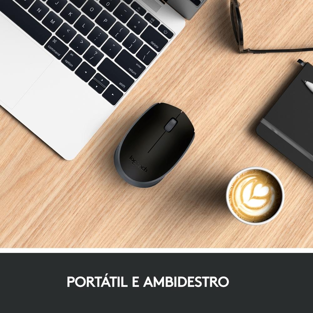 Mouse Sem Fio Logitech M170, Wireless - Imagem 2