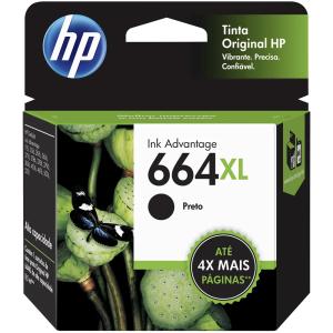 Cartucho Original HP 664 XL preto